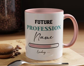 Personalized Name & Profession Cup, Custom Gift for Students and Graduates, Future Profession Mug,  Colorful Coffee Mug, Career Gift, M0003