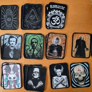 Horror, occult, heavy metal patches - Iron-On