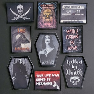 Horror, metal, the occult - patches - Iron-On