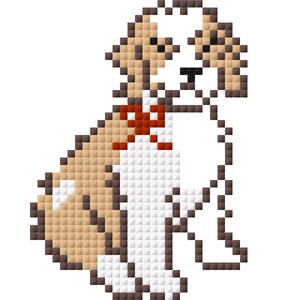 Puppy Needlepoint Blueprint
