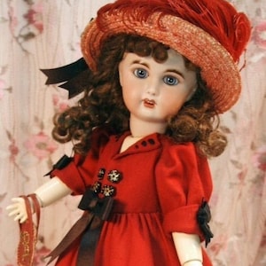 ROBE EMPIRE 1908 & CAPULET Bernadette ~ Bleuette patterns for doll clothing ~ darling dress and hooded cape