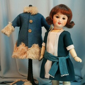 JADE and FRIMAS Bleuette pattern for doll clothing ~ Gautier Languereau styles from 1921/1922 Dress, Coat and Hat