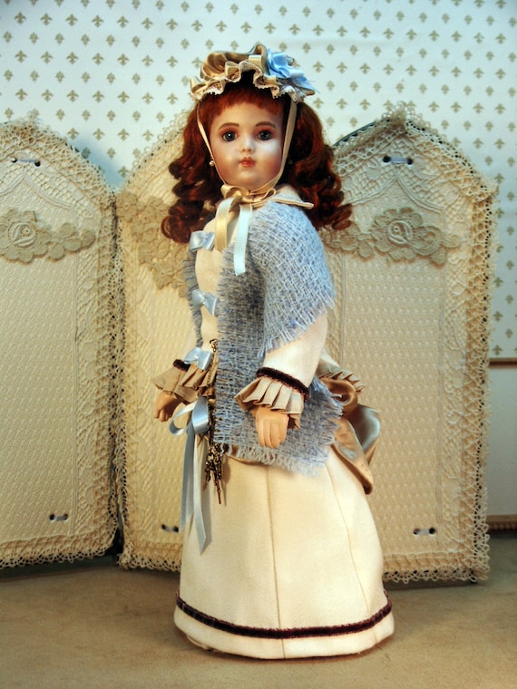 1882 HOUSE DRESS 12 French Fashion Doll Clothing Patterns for Dress Shawl and Lacey Cap Etsy