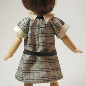 ECOLIERE Bleuette pattern for doll clothing iconic little schoolgirl dress Gautier Languereau 1927 style image 4