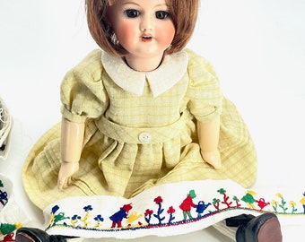 PATRON ORIGINAL POUR La Poupee Bleuette "Robe De Printemps Mars 1913