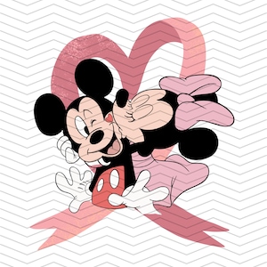 Minnie PNG, Happy Valentine&#39;s Day Png, Valentine mouse png, love Png, Valentine trendy, Happy Valentine Svg, valentine bundle, Mickey PNG