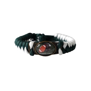Team Bracelets | Football Bracelets | Green White Bracelets | Adjustable Bracelet | Sports Bracelets| Paracord Bracelets