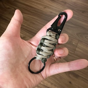 Paracord Keychain - Perfect for Camping and Adventure - Survival Accessory with Unique Color Options
