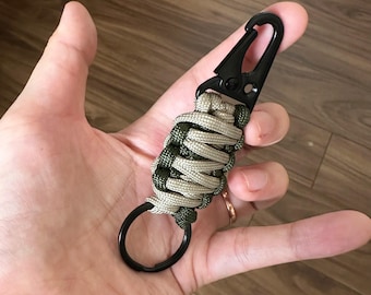 Paracord Keychain - Perfect for Camping and Adventure - Survival Accessory with Unique Color Options