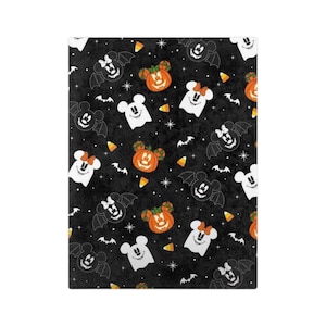 Halloween Mickey Mouse Blanket, Cozy Throw, Spooky Home Decor, Fall Gift, Disney Fan Decor, Seasonal Blanket