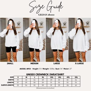 Unisex Crewneck Sweatshirt, Comfortable Everyday Wear, Versatile Wardrobe Staple, Perfect for Casual Outfits, Size Guide Included