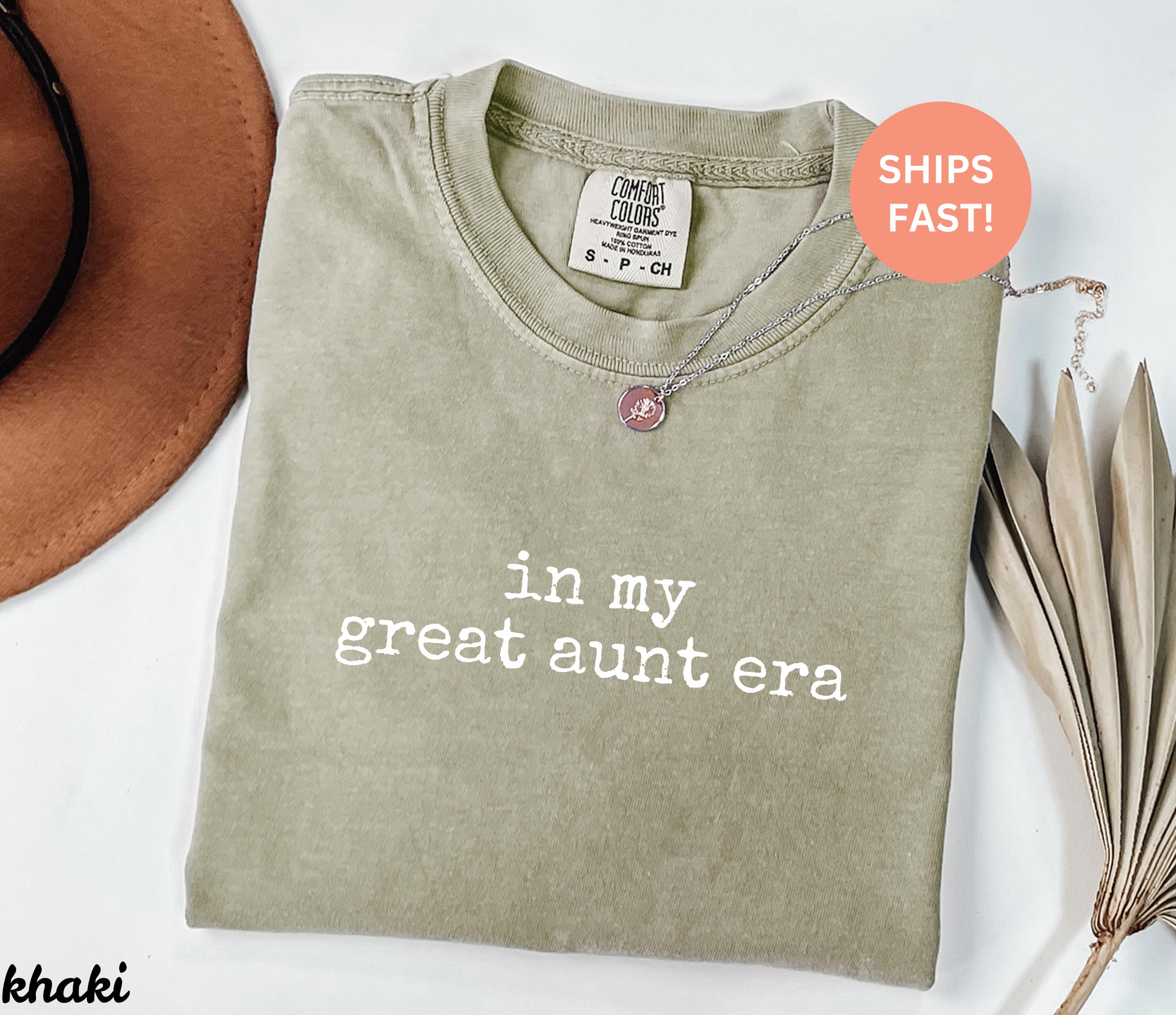 Comfort Colors® In My Great Aunt Era Shirt, Great Aunt Gift, Family Role, Auntie Life, Trendy Women's Tshirt, Great Niece Nephew Love