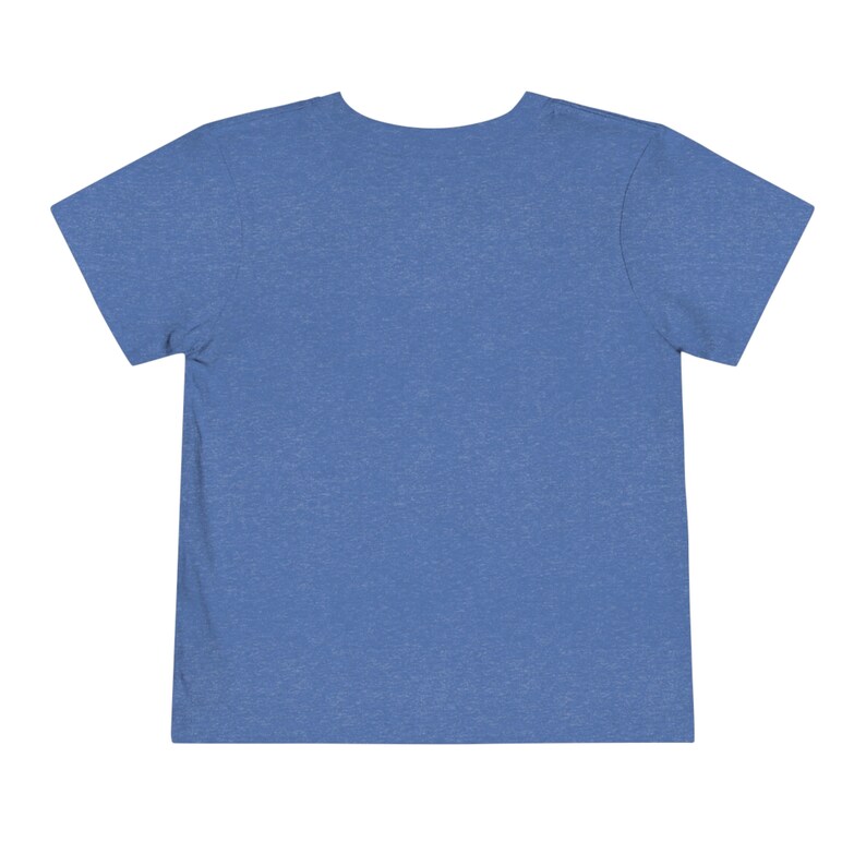 LOVE Heather Blue Toddler Short-Sleeve T-Shirt with Yellow Heart image 2