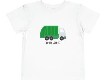 Vuilniswagen Peuter T-Shirt - Lift It Load It - 10 kleuren beschikbaar