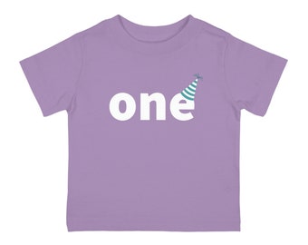 1e verjaardag T-Shirt - Age One - Baby Sizing Verjaardagsviering