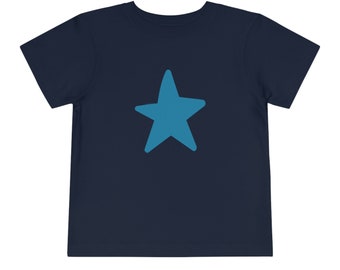 STARS - Marineblauw T-shirt met korte mouwen voor peuters