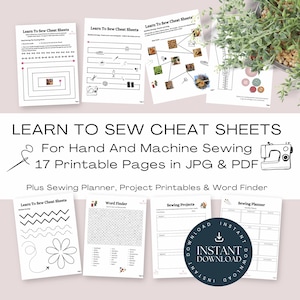 Hojas de actividades prácticas para aprender a coser