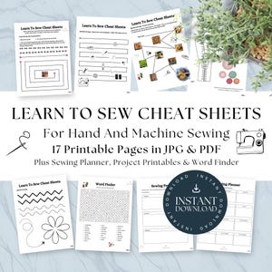 Learn To Sew Practice Activity Sheets