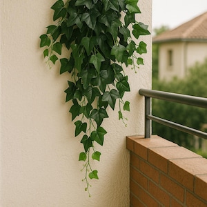 Ghirlanda di vite artificiale sospesa: edera rampicante verde lucido, decorazione per interni ed esterni