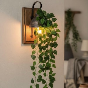 Edera artificiale sospesa: verde artificiale a 9 fili, decorazione da parete e per matrimoni