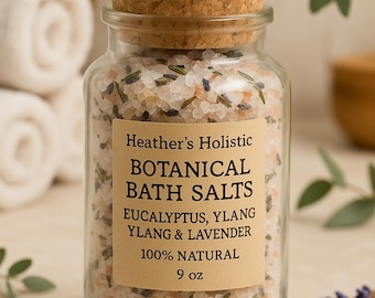 Sais de Banho de Eucalipto e Lavanda: Sal do Himalaia, Sal Epsom e Sal Marinho