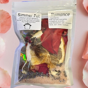 Simmer Pot kit,* Romance, Home fragrance, simmer pot potpourri, dried fruits, cozy, aromatherapy, FREE shipping domestically