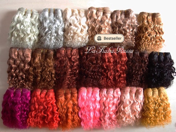 curly yarn hair for dolls