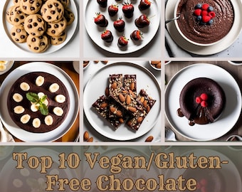 Vegan Gluten-Free Chocolate Dessert Recipes: Top 10 Cookbook (Printable PDF)