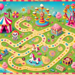 Treasure hunt, funfair, girl&#39;s birthday, birthday party
