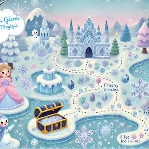 treasure hunt, snow queen, girl&#39;s birthday