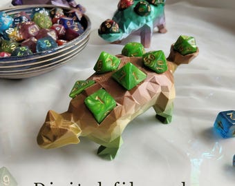 Ankylosaurus DND dice holder STL file