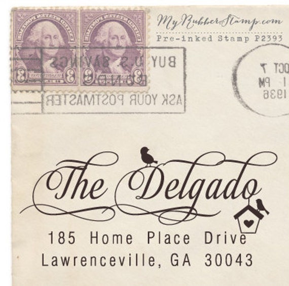 birds love calligraphy Stamp Script Address Calligraphy Pre inked Birds Love birds love calligraphy Stamp Script Address Calligraphy Pre inked Birds Love