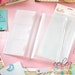 Traveler Notebook Insert Clear Planner Refill • Zipper, Card & Large Pocket for Traveler Planner (P1033)