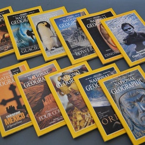 Vintage National Geographic Magazine 1996 Komplettes Jahr mit Maps 12 Magazinen