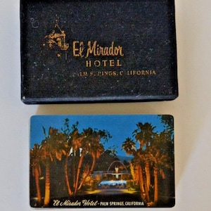 Historyczny hotel El Mirador Palm Springs California Deck Redislip Playing Card