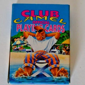 Baralho Oficial Vintage 1992 Club Camel Baralho Completo Feito nos EUA Anúncio