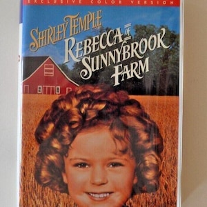 Vintage VHS Movie Rebecca Sunnybrook Farm Movie VHS Tape 1998 Clamshell Shirley Temple VHS Movie