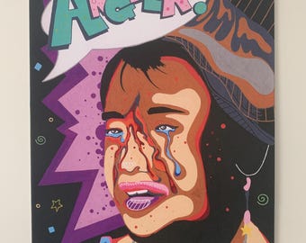 A4 Stranger Things- Angela inspired Illustration print