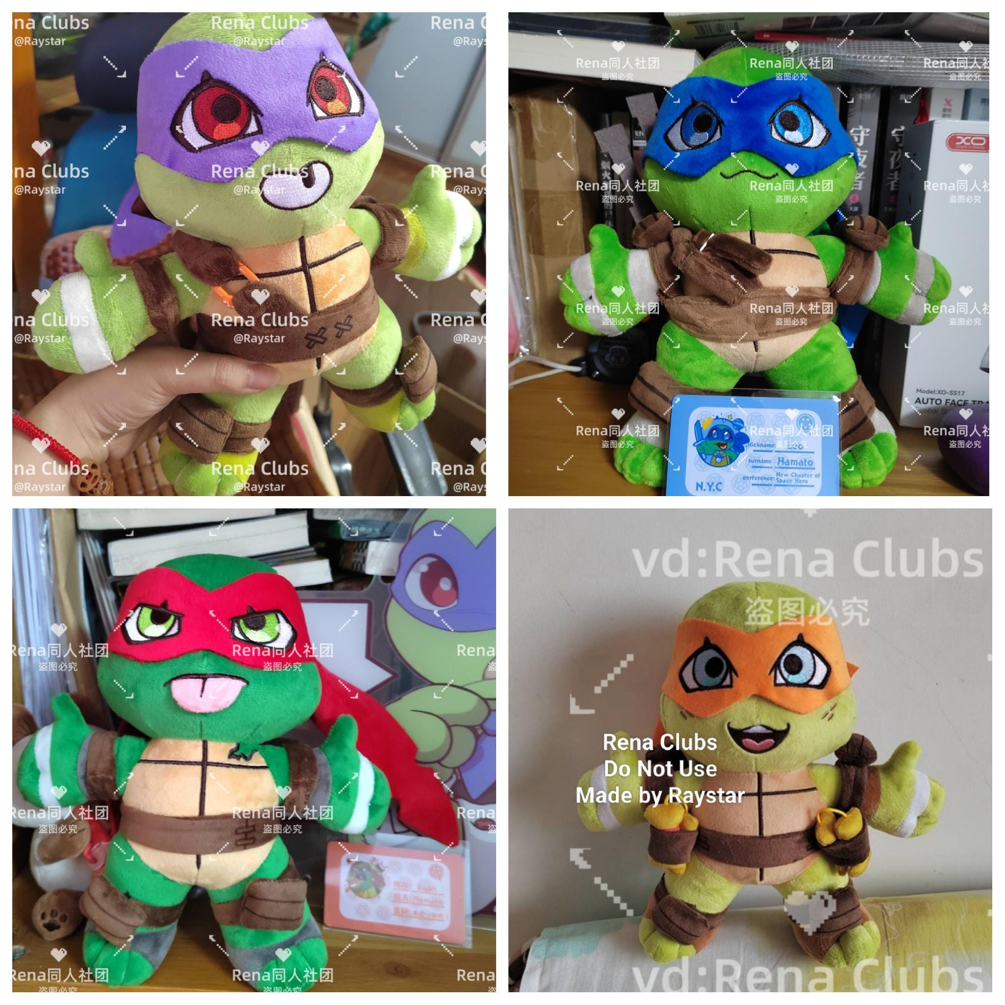 2012 Turtles (orange) Fan Made Plushies Made by Raystar - Etsy