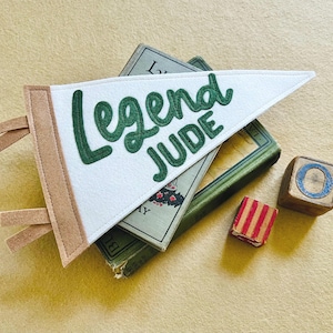 Designer Custom Name Flag, Baby shower gift, Pennant Banner, Custom Felt Pennant, Baby name sign, neutral decor wall hanging