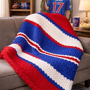 Sports teams Chunky knit blankets and throws