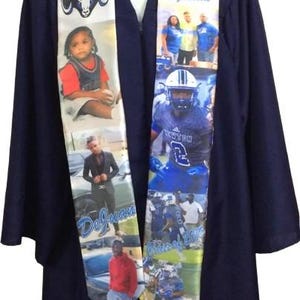 Graduation Stole/ High School Graduation Stole/ Personalized Stole/ Memory Stole