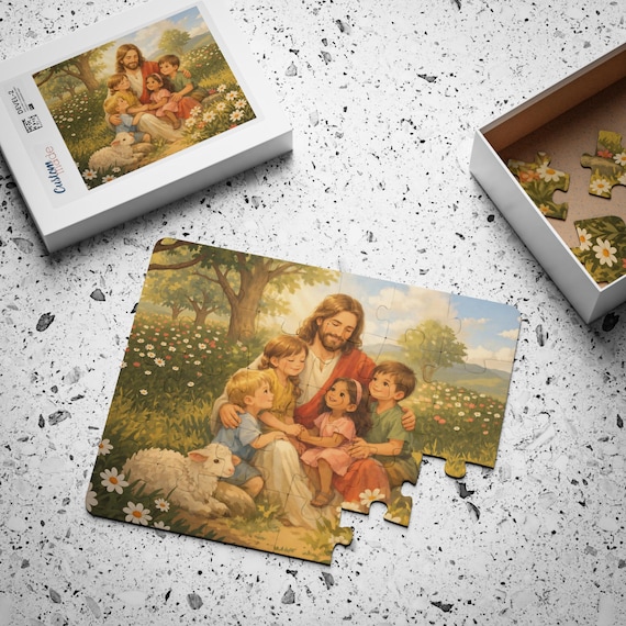 Jesus with Children Kids' Puzzle, 30-Piece | Christian Religious Puzzle
