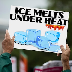Abolish ICE Sign Double Sided Protest Lawn Decor | Anti ICE Political Statement Outdoor  | Pro Immigrant Yard Sign