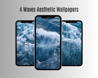 Ocean Wave Phone Wallpapers – 4 Cozy Handcrafted iPhone & Android Wallpapers