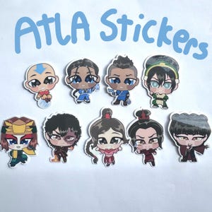 ATLA Vinyl Aufkleber | Avatar, Zuko, Aang, Katara, Sokka, Toph, Azula, Ty Lee, Mai, Suki