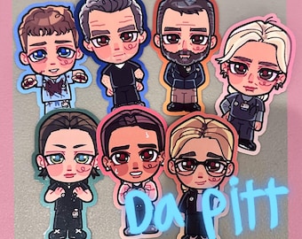 da pitt 3” vinyl stickers | dr. robby, whitaker, mel, and more!