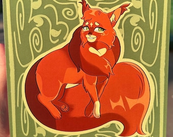 Squirrelflight Print | Squirrelstar, Warrior cats art print