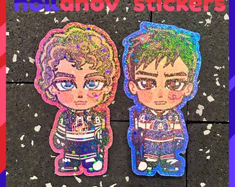hollanov sticker set | heated rivalry, ilya rozanov, shane hollander