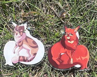 Warrior Cats Squirelflight and Leafpool Double-sided Acrylic Keychain